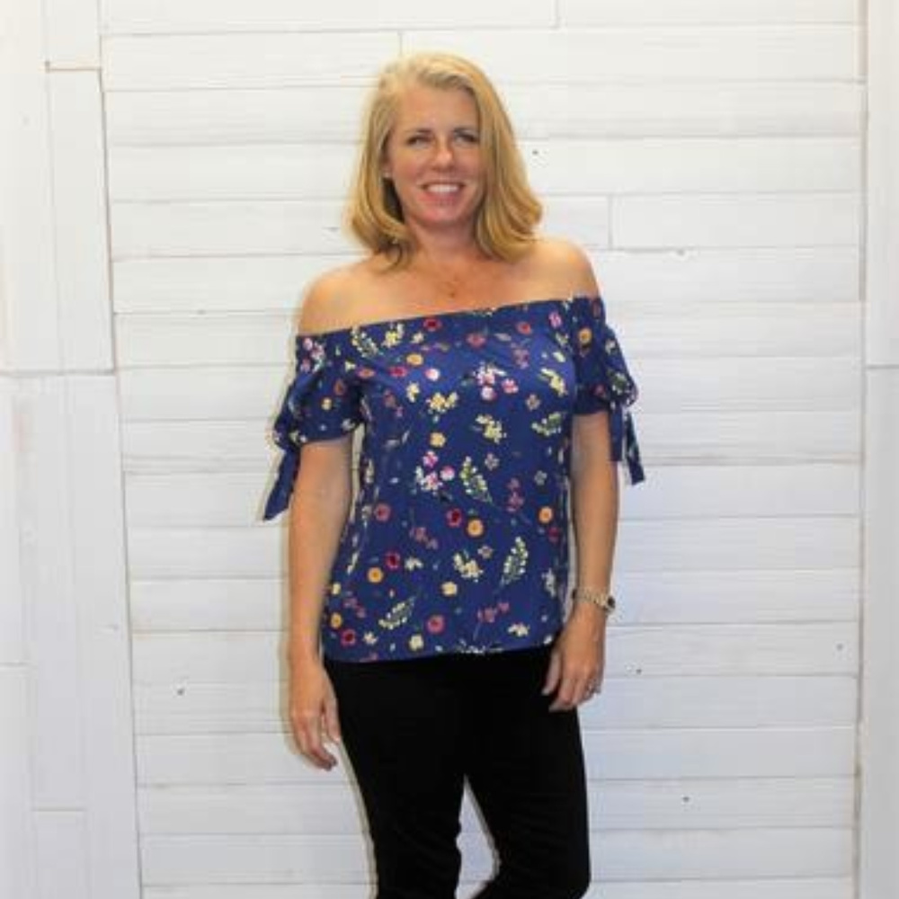 Wild Flowers Off The Shoulder Top
